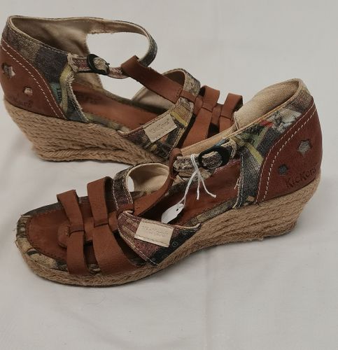 SANDALES - KICKERS - - TALONS COMPENSÉS CORDE - 36 - 36 - kicker's - Modalova