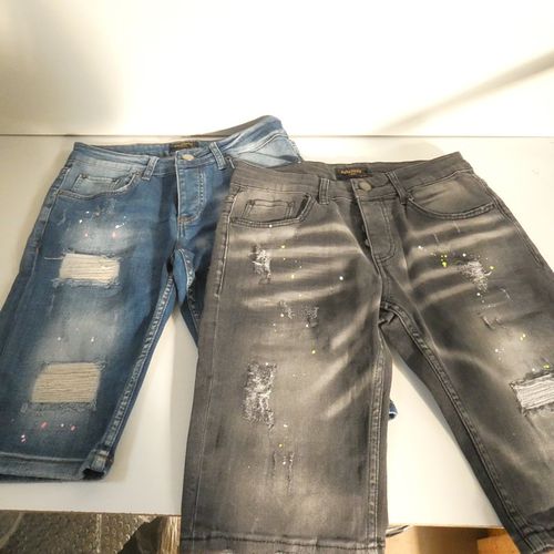 Lot de 2 bermudas en jean Kenzarro taille W31 (40/41 taille franaise) - Label Emmaus - Modalova