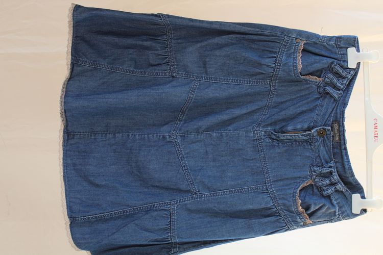 Jupe en jean taille 42 a plis et légers volants - clara vitti - Modalova