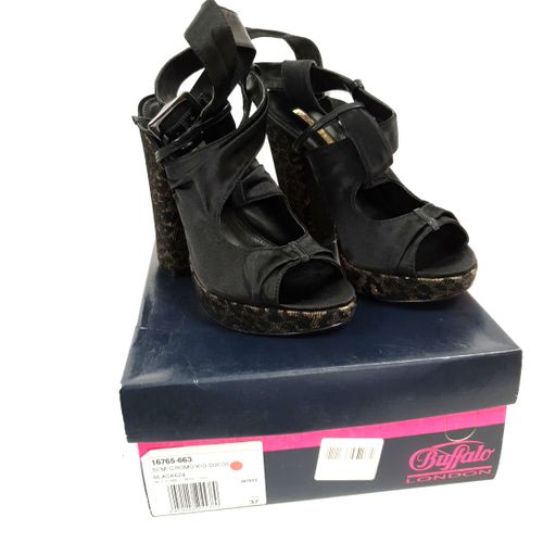 Sandales à plateforme en satin - - taille 38 - buffalo london - Modalova