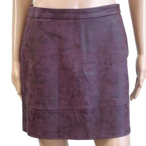 Mini-jupe prune en similicuir - - Taille estimée M - cache cache - Modalova