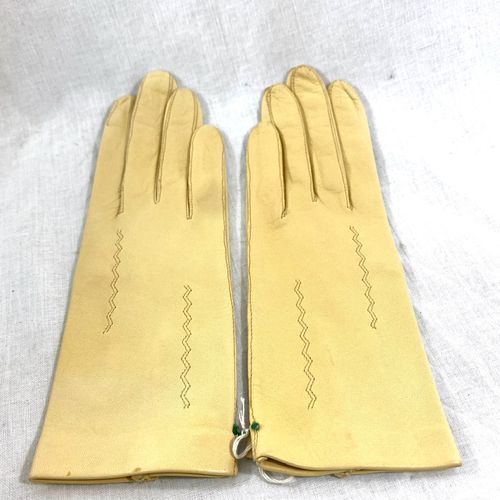 Gants beige vintage - Taille 6/2 - Label Emmaus - Modalova