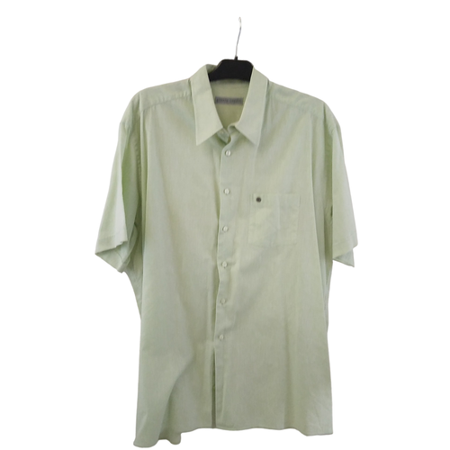 Chemise pastel unie, manche courte, - 46 - pierre cardin - Modalova