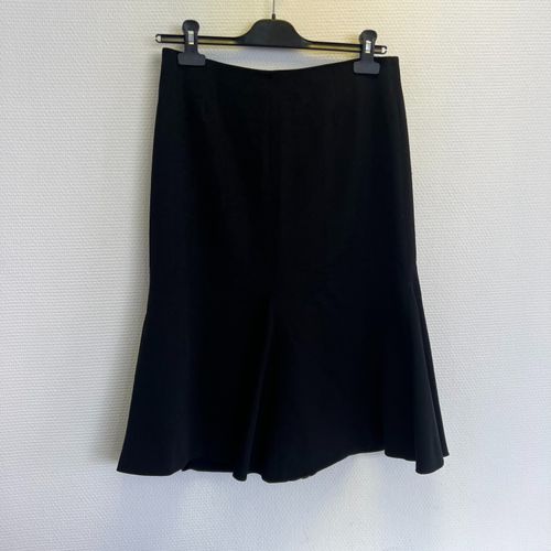 Jupe Zapa Noir laine - T38 - Label Emmaus - Modalova