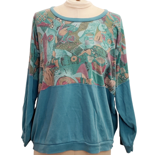 Pull  motifs abstrait - XL - vintage - Modalova