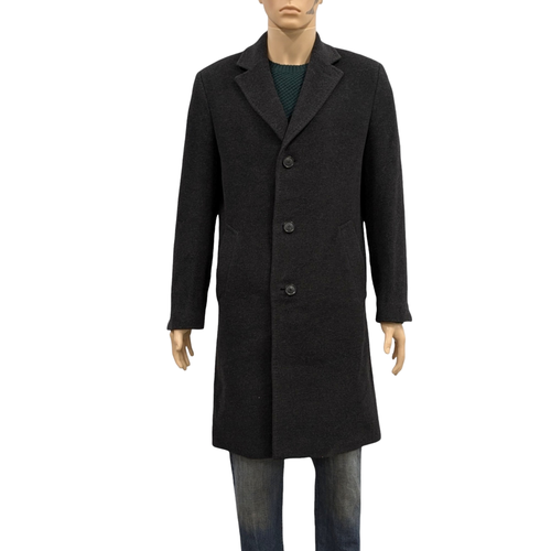 Manteau T 48 Veste Pardessus en laine et angora anthracite - hugo boss - Modalova