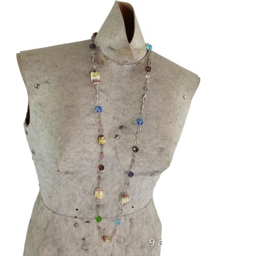 Collier vintage Imposant Chanes 90 cm Perles Color - Label Emmaus - Modalova