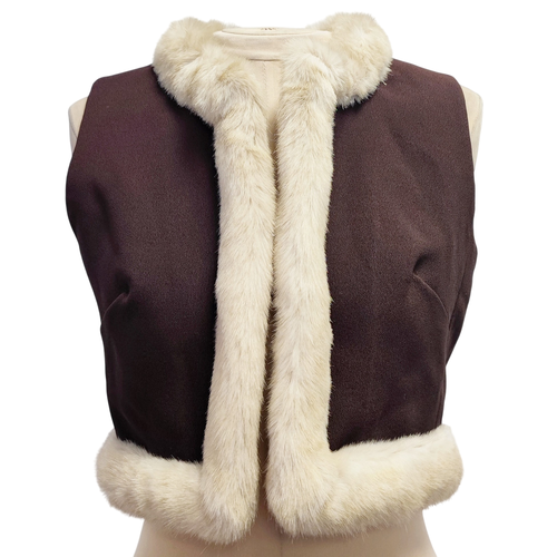 Gilet  col en fausse fourrure - S - vintage - Modalova