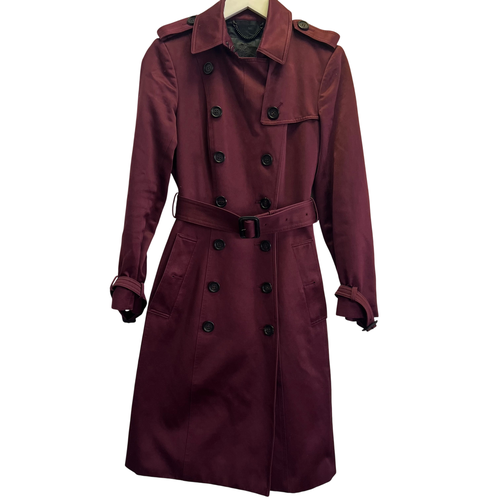 Trench Bordeaux  T.38 - burberry - Modalova