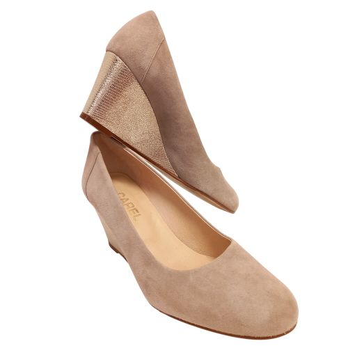Chaussures en cuir ponc  talons compenss- Carel- P.39 - carel paris - Modalova