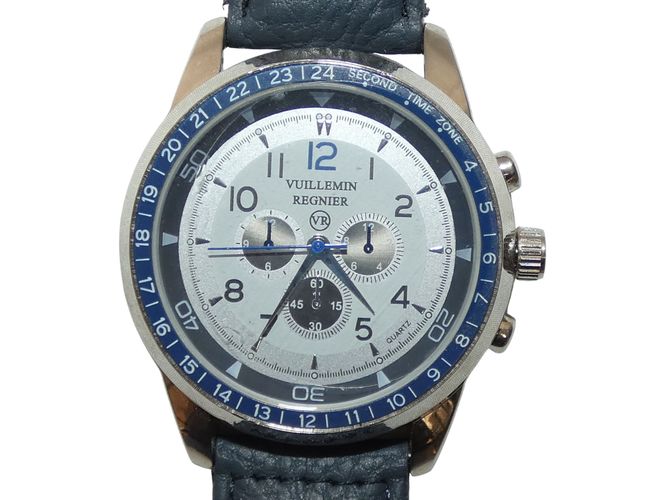 Montre de marque VUILLEMIN REIGNIER avec bracelet en cuir - vuillemin regnier - Modalova