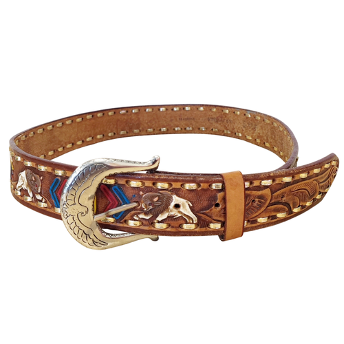 VINTAGE - Ceinture en cuir - Homme - vintage - Modalova