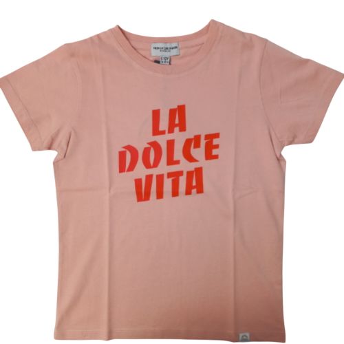 T SHIRT LA DOLCE VITA ENFANT COULEUR TAILLE 9 ANS ET 10ANS FRENCH DISORDER BORDEAUX - Label Emmaus - Modalova