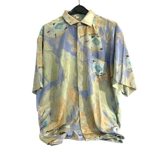 Chemise Vintage - motif abstrait style peinture - christian dior - Modalova