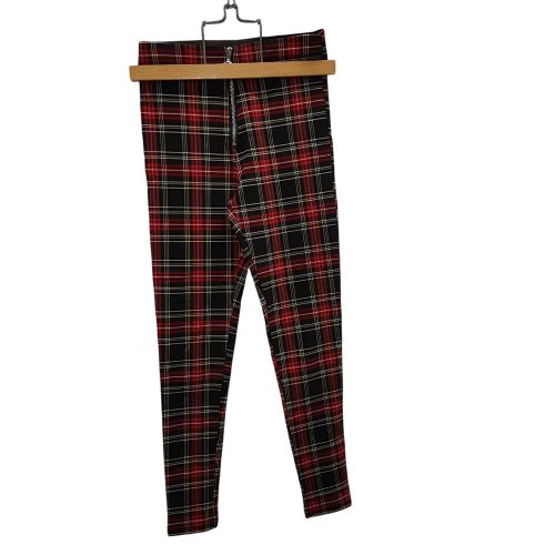 Pantalon  carreaux rouges et noirs - Taille XS - zara - Modalova