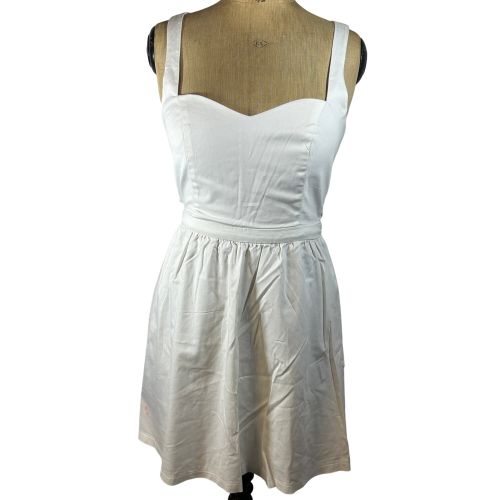 Robe courte blanche -taille M - bershka - Modalova