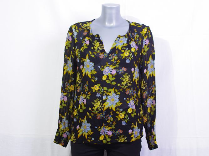 Blouse noire fleuri - IKKS - 42 - ikks - Modalova