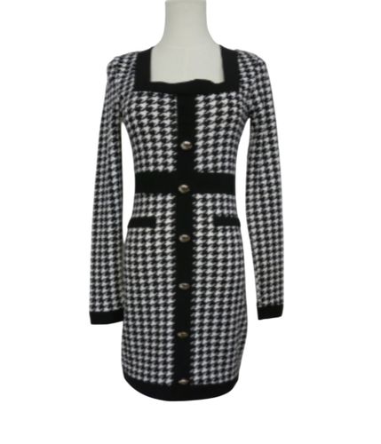 RF288 - Robe motif pied-de-poule - Taille XS - shein - Modalova