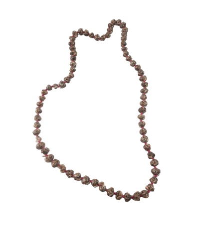 Collier gris de coquillages avec des perles rose - Label Emmaus - Modalova