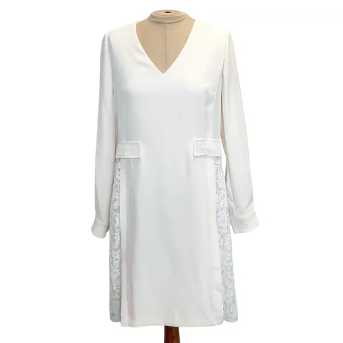 Robe  dtails en dentelle - 38 - claudie pierlot - Modalova