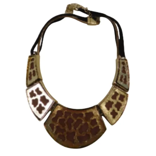 Collier Plastron Dor Motifs Ajours - aucune - Modalova