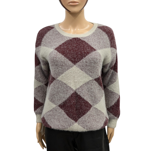 Pull Charbell T M en maille jacquard douce et duveteuse Esprit Preppy - atelier gs - Modalova