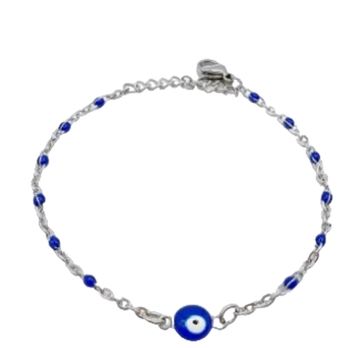 Bracelet Oeil perles bleues - NEUF - Label Emmaus - Modalova