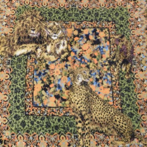 JL Scherrer Foulard Carr Motif Savane - jean-louis scherrer - Modalova