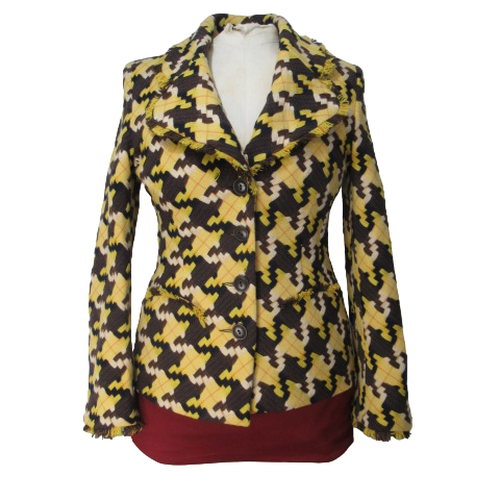 M107 - Blazer en laine tisse - Taille 40 - cara lotti - Modalova