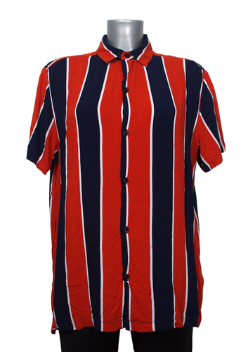 Chemise  rayures rouges et bleu marine - M - creeks - Modalova