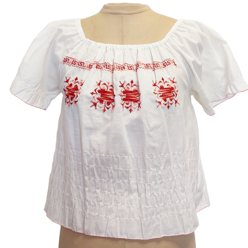 Top blanc brod - M - Femme - Label Emmaus - Modalova