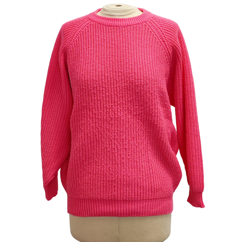 Pull maille ctele fuchsia - L - Label Emmaus - Modalova