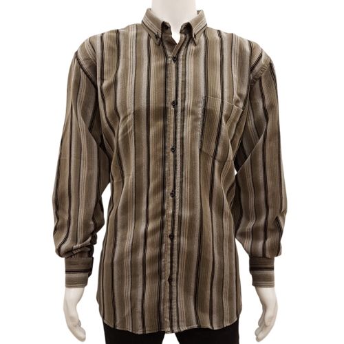 Chemise  rayures kaki gris - Taille 6 - capten - Modalova