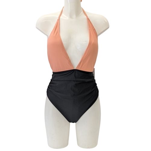 Jamais port avec tiquette Maillot de bain 1 pice T L noir et saumon - cupshe - Modalova