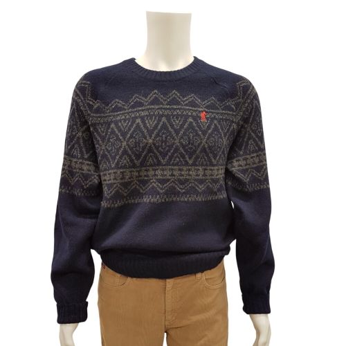Pull marine imprim ethnique - Taille XL - gentleman farmer - Modalova