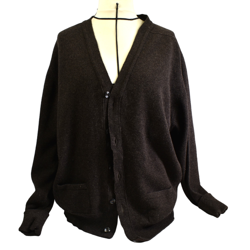 Gilet cardigan pure laine William Lockie, 100 % pure laine d'agneau, fabriqu en Ecosse - Label Emmaus - Modalova