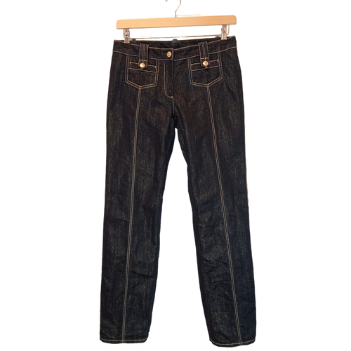 Pantalon jean paillet dor- - T: 42 - louis vuitton - Modalova