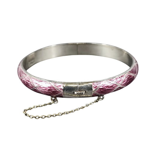 Bracelet jonc avec charnire en argent 925 avec maux - Label Emmaus - Modalova