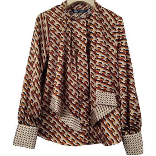 Chemisier  motif manche longue - Taille XS - Zara - Modalova