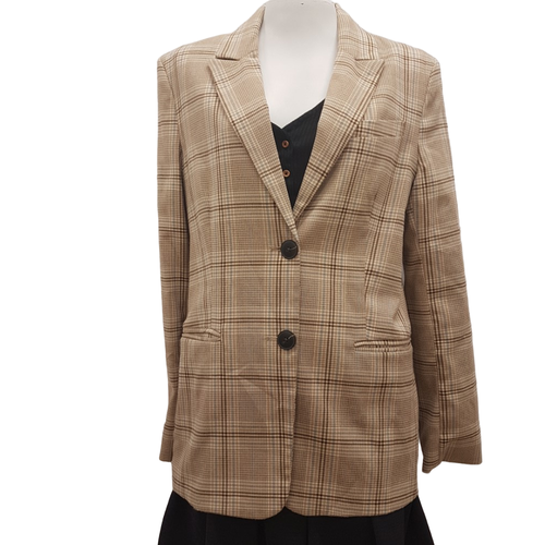 Veste blazer  carreaux- - Taille S - bershka - Modalova