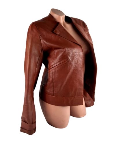 Blazer cuir agneau vritable de la marque T 40 - sinquanone - Modalova