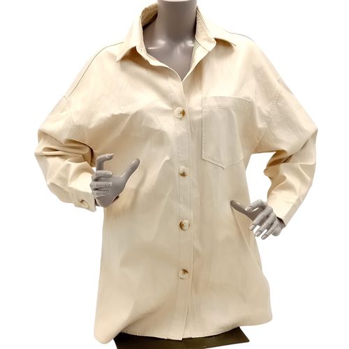 Veste en faux cuir beige taille XS - mango - Modalova