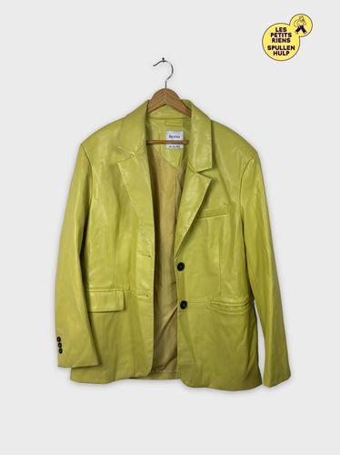 Blazer Veste Simili Cuir Citron L  - bershka - Modalova
