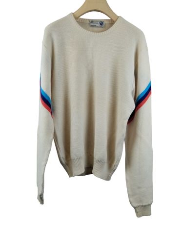 Pull beige  bande tricolore - TU - bmw - Modalova