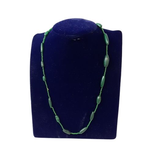 Collier 30cm en pierre malachite - Label Emmaus - Modalova