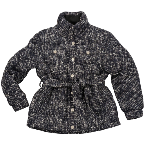 Manteau T 38 Doudoune matelasse en tweed marine chin - maje - Modalova