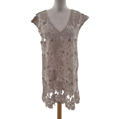 Robe dentelle - Rougegorge - T40 - Label Emmaus - Modalova