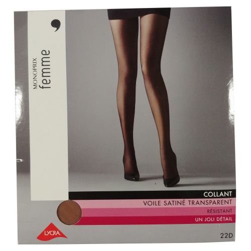 Collant neuf T 1 en voile beige - monoprix - Modalova