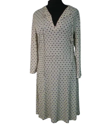 Robe , motifs bleu sur fond blanc, taille M - mango - Modalova