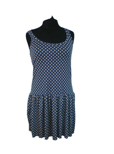 Robe , bleu  motif  fleur, taille S - pull&bear - Modalova